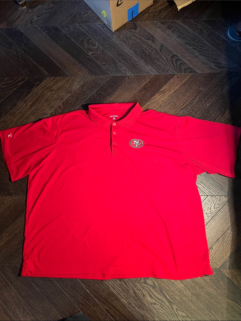 Antigua Red Men’s Polo with Embroidered SF Logo